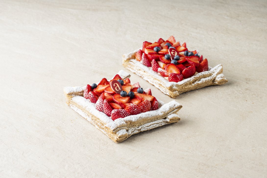 aardbeientaart bladerdeeg